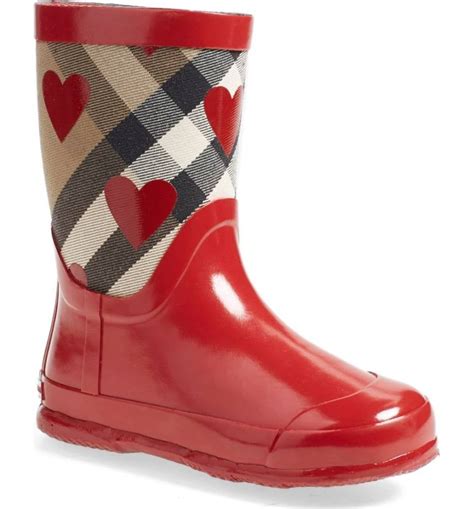 burberry painted heart rain boots|net a porter burberry boots.